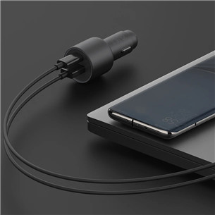 Xiaomi 67 W Car Charger, USB-A, USB-C, черный - Автомобильное зарядное устройство