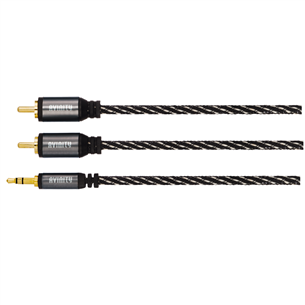 Avinity 2 RCA - 3,5mm, must/hall - Audio kaabel