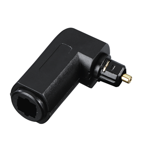 Avinity Audio Optical Fibre, ODT, Toslink, 90°, gold-plated, black - Adapter