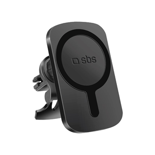 SBS MagCharge, 7.5 W, MagSafe, 360° swivelled, black - Wireless car charger / phone holder TESUPWIR15WMS