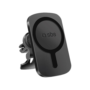 SBS MagCharge, 7.5 W, MagSafe, 360° swivelled, black - Wireless car charger / phone holder