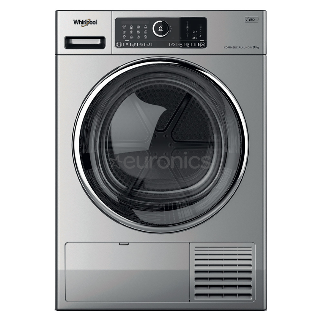 Whirlpool Professional, 9 kg, depth 65,6 cm Clothes Dryer, AWZ9HPSPRO