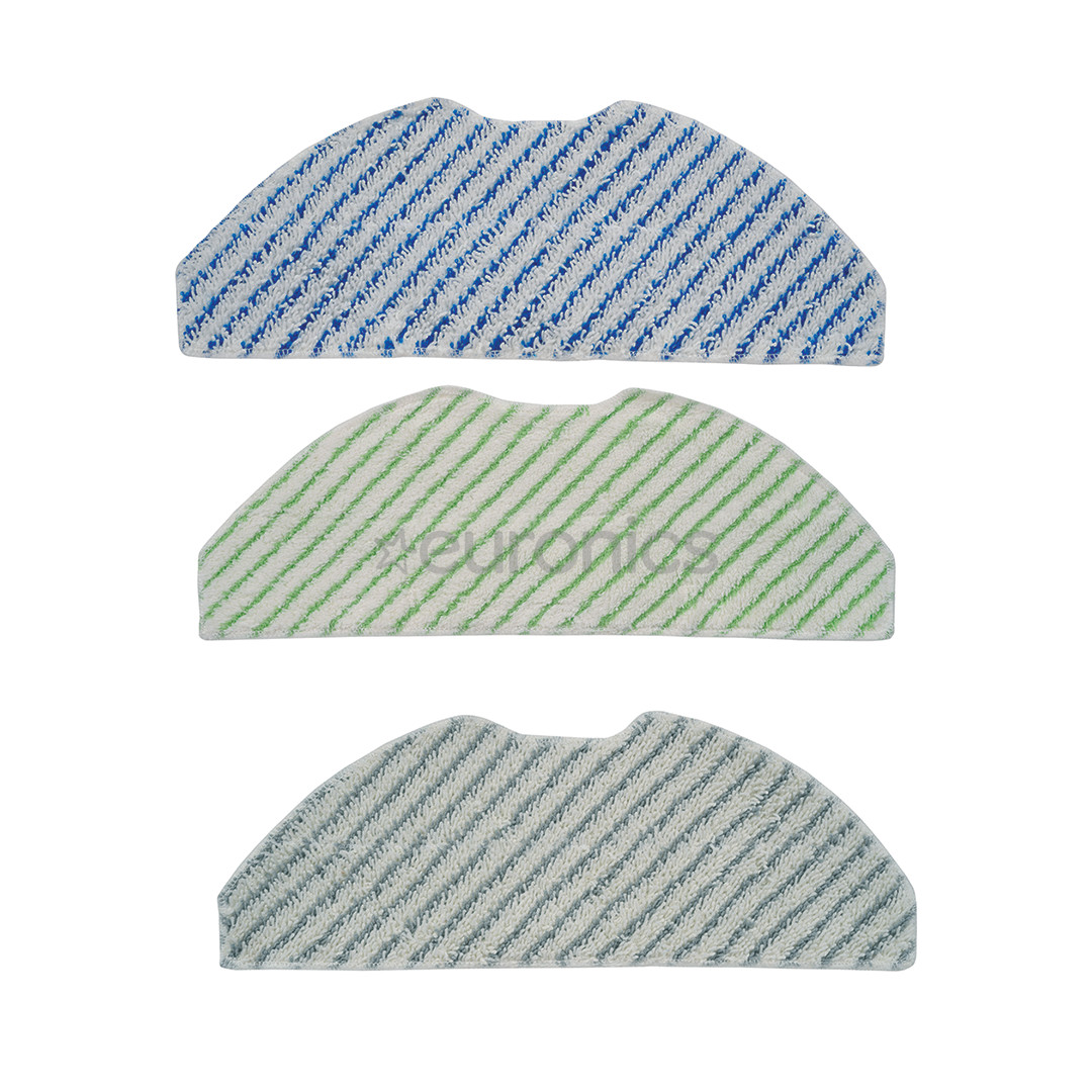 Tefal, 3 шт. - Тряпки-накладки из микрофибры для робота-пылесоса Xplorer S75