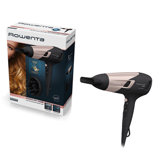 Rowenta Studio Dry Glow, 2100 W, must/roosa - Föön