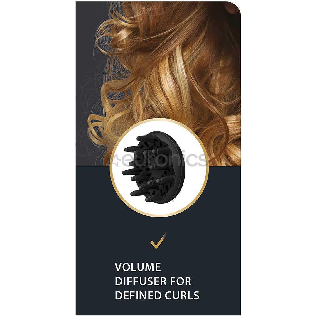 Rowenta Studio Dry Glow, 2100 Вт, черный/розовый - Фен