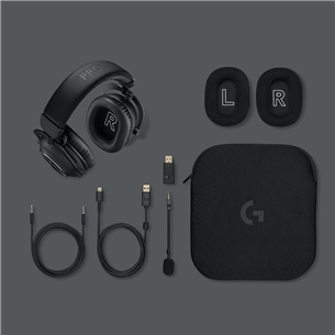 Logitech G PRO X 2, must - Juhtmevaba peakomplekt