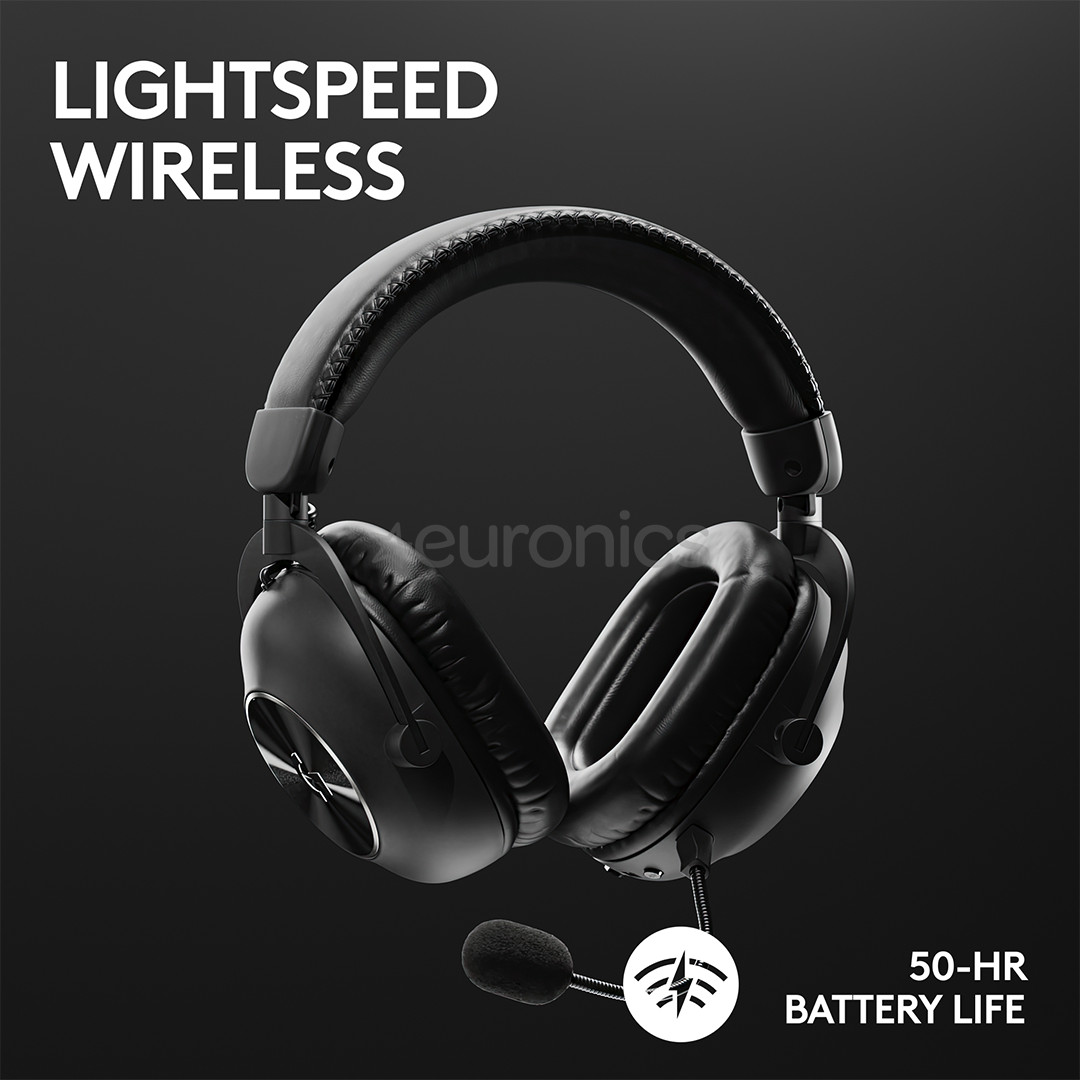 Logitech G PRO X 2, must - Juhtmevaba peakomplekt