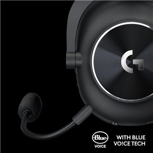 Logitech G PRO X 2, must - Juhtmevaba peakomplekt