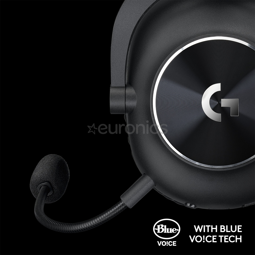 Logitech G PRO X 2, must - Juhtmevaba peakomplekt