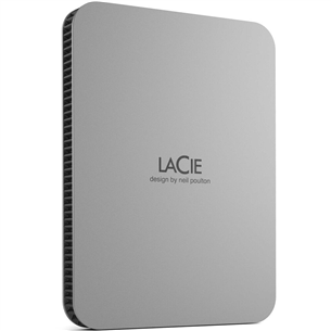 LaCie Mobile Drive, USB-C, 2 TB, hall - Väline kõvaketas