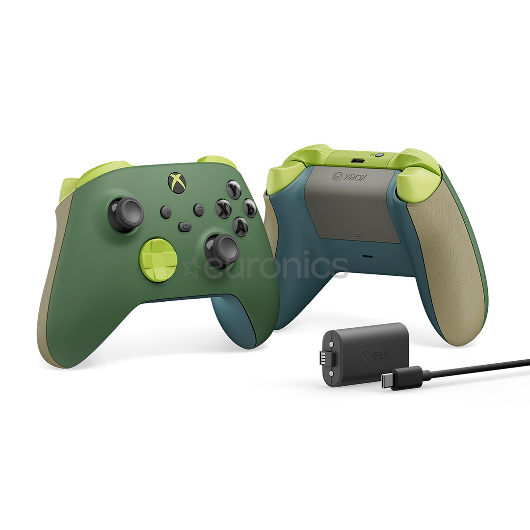 Microsoft Xbox One / Series X/S Remix + Play and Charge Kit, roheline - Juhtmevaba pult