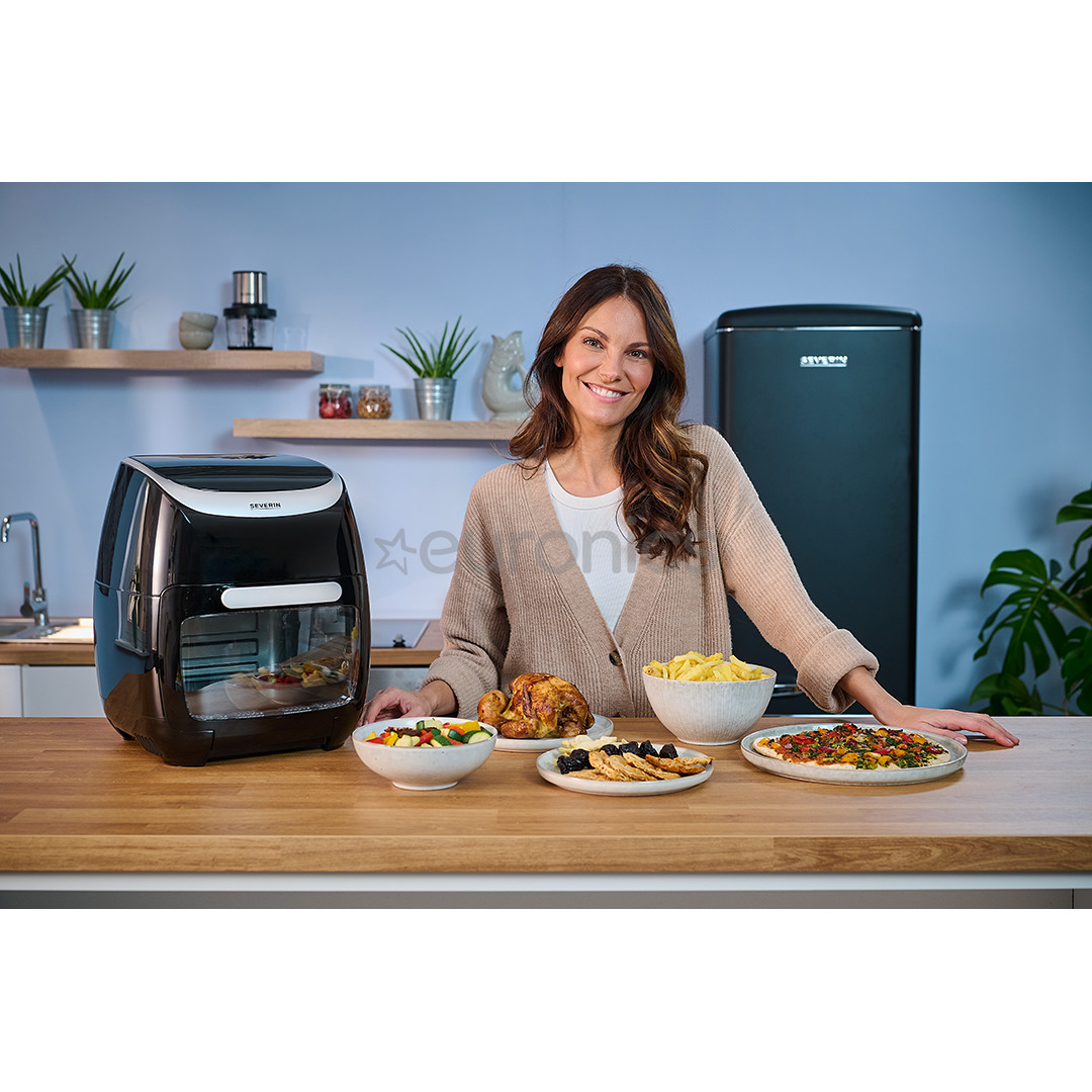 Severin, 11 L, 2000 W, black - Hot air fryer