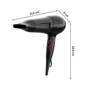 Rowenta x Karl Lagerfeld Powerline, 2100 W, black - Hairdryer