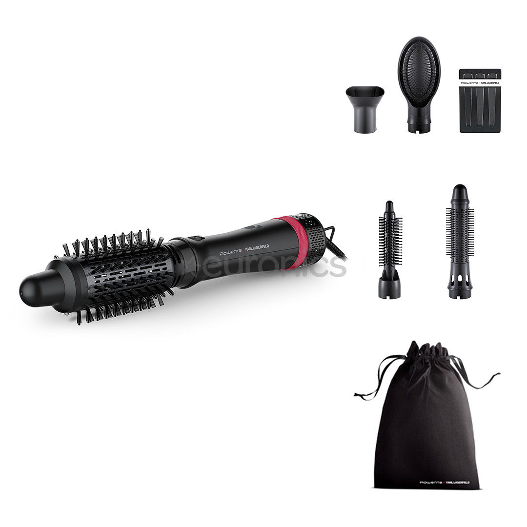 Rowenta x Karl Lagerfeld Express Style, 800 W, black - Hot air brush