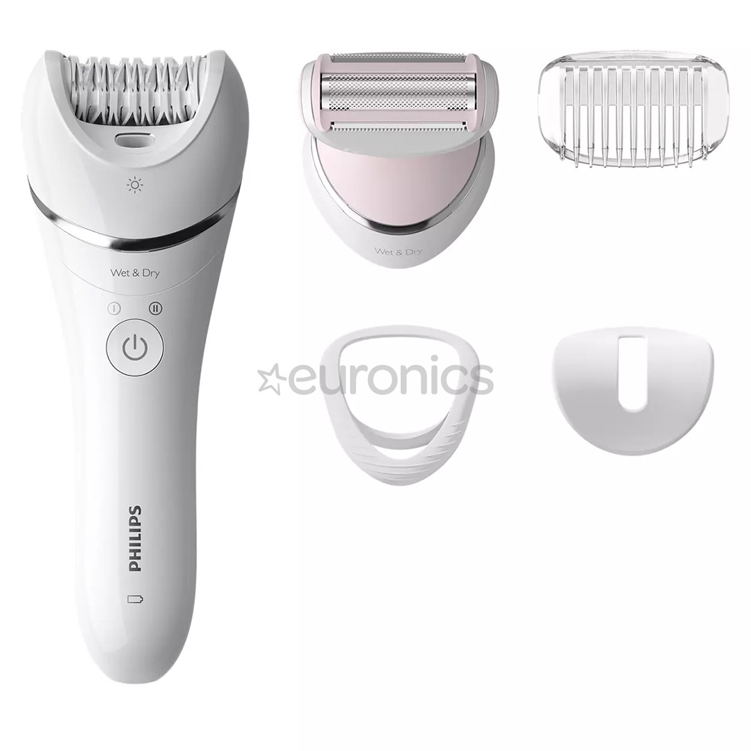 Philips Epilator Series 8000, Wet & Dry, white - Epilator