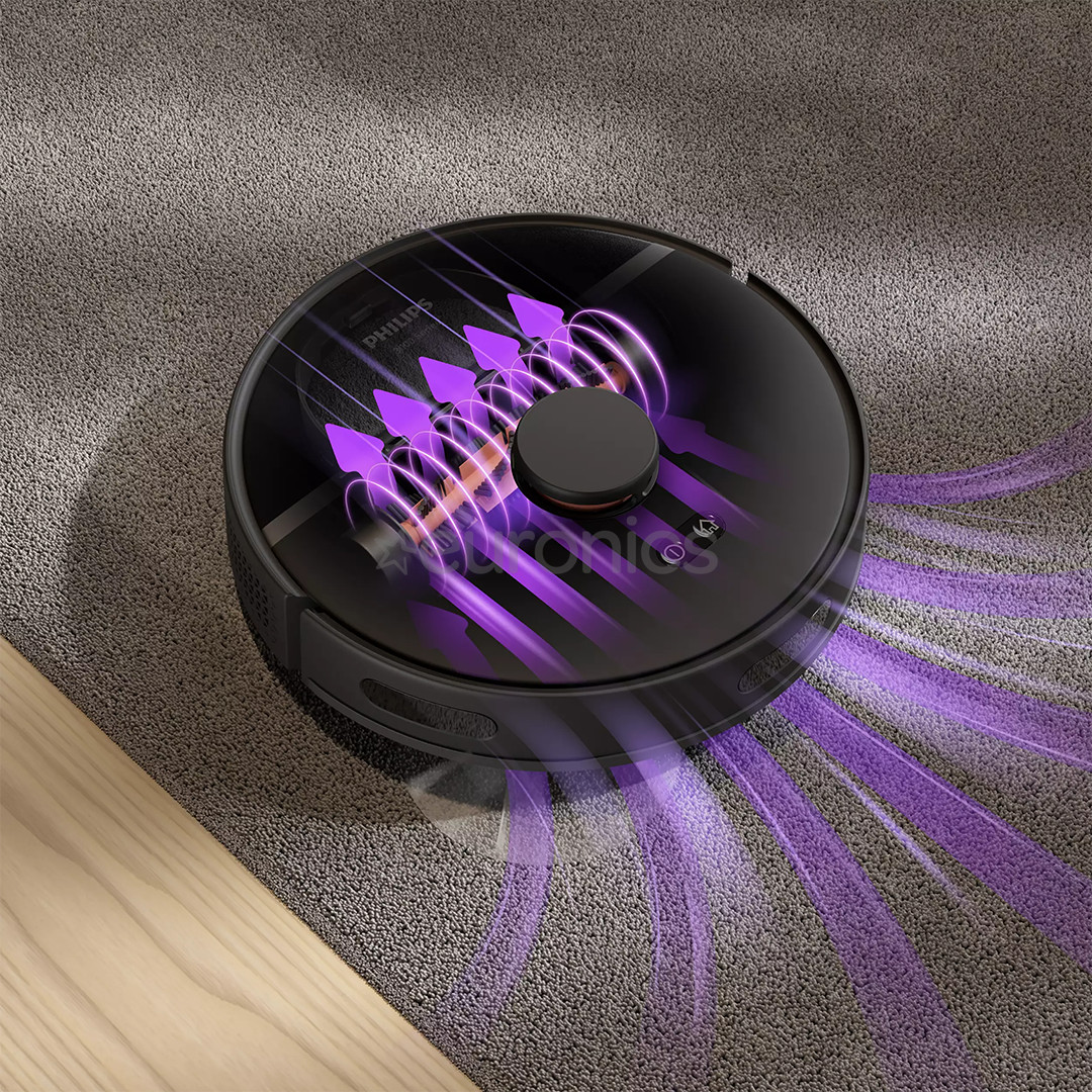 Philips HomeRun 3000 Series Aqua, Wet & Dry, black - Robot vacuum cleaner