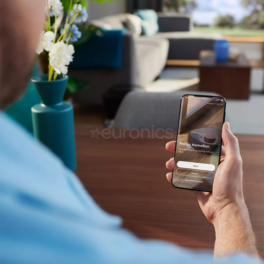 Philips HomeRun 3000 Series Aqua, Wet & Dry, black - Robot vacuum cleaner