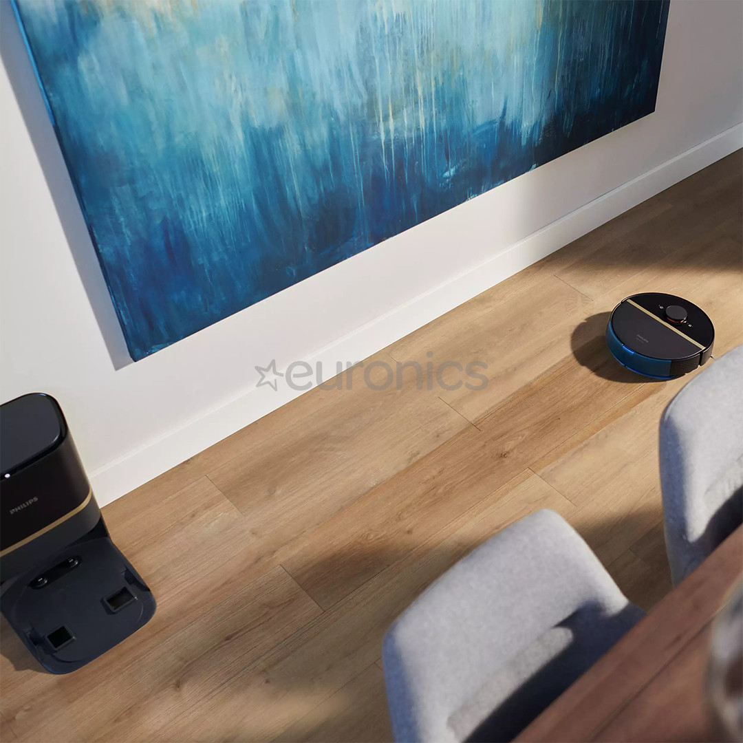 Philips HomeRun 7000 Series Aqua, сухая и влажная уборка, черный - Робот-пылесос