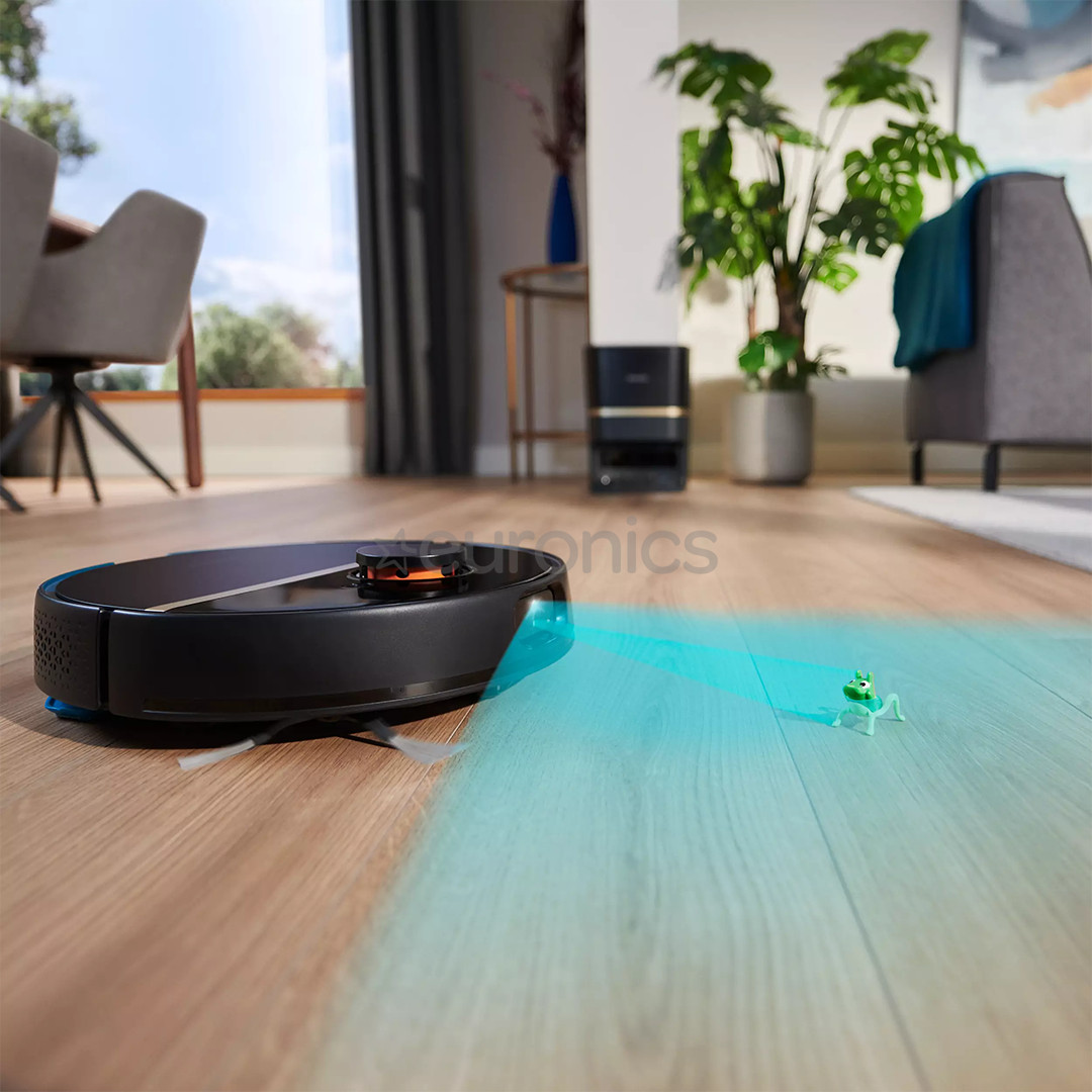 Philips HomeRun 7000 Series Aqua, сухая и влажная уборка, черный - Робот-пылесос