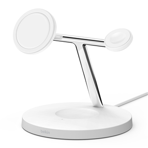 Belkin Boost Charge Pro 3-in-1, MagSafe, 15 W, valge - Laadimisdokk WIZ017VFWH