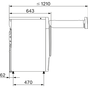 Miele, EcoSpeed, 8 кг, глубина 64,3 см - Сушильная машина