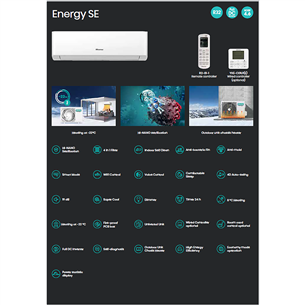 Hisense, Energy SE, 2,6 kW - Õhksoojuspump