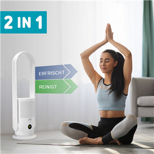 djive Flowmate ARC Casual 2in1, valge - Ventilaator ja õhupuhasti