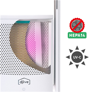 Djive Flowmate ARC Casual 2in1, white - Fan and air purifier