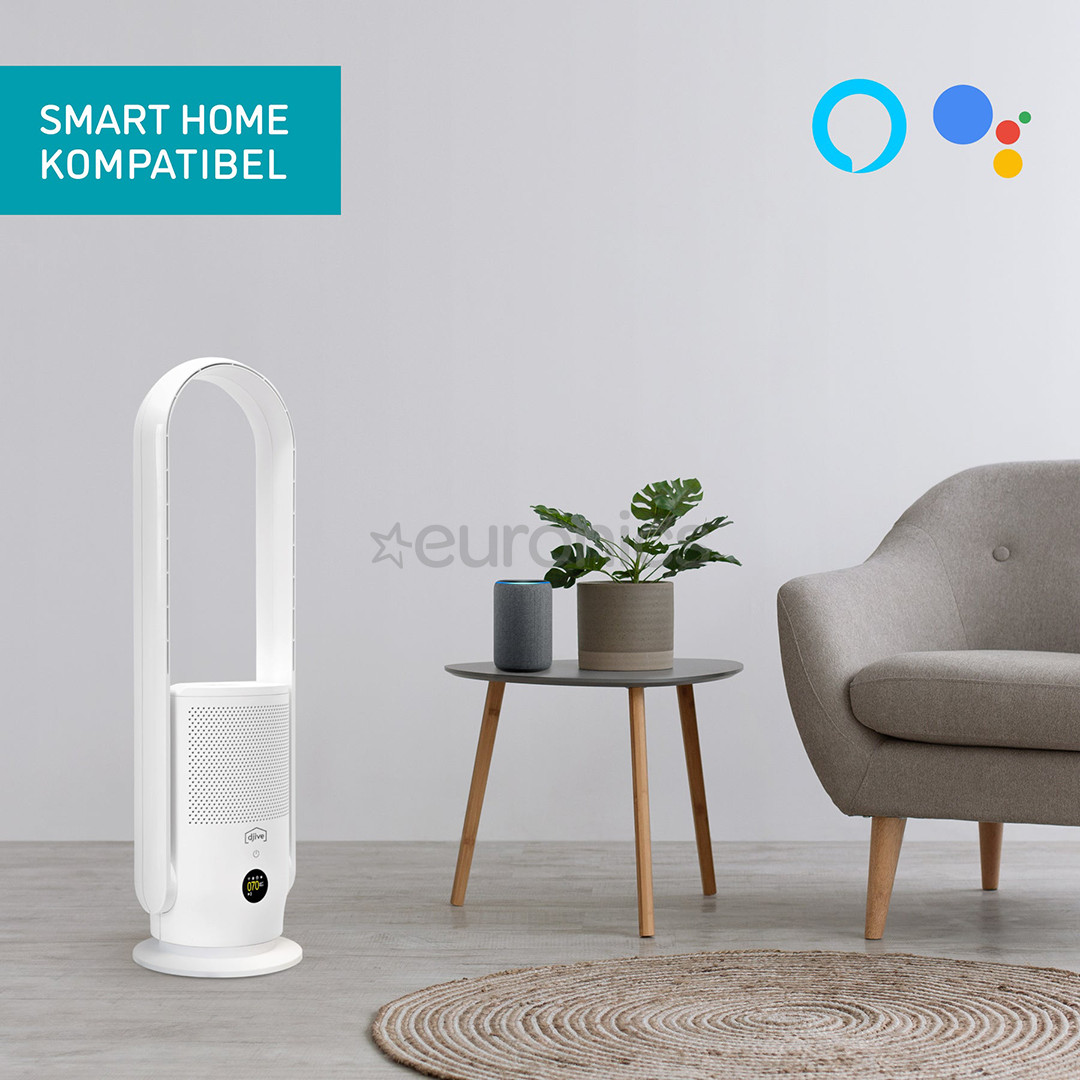 djive Flowmate ARC Casual 2in1, valge - Ventilaator ja õhupuhasti