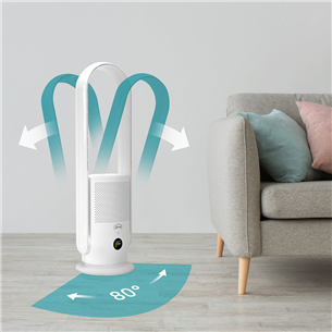 Djive Flowmate ARC Casual 2in1, white - Fan and air purifier