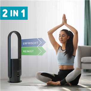 Djive Flowmate ARC Casual 2in1, dark grey - Fan and air purifier