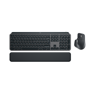 Logitech MX Keys S Combo, SWE, must - Juhtmevaba klaviatuur ja hiir 920-011612