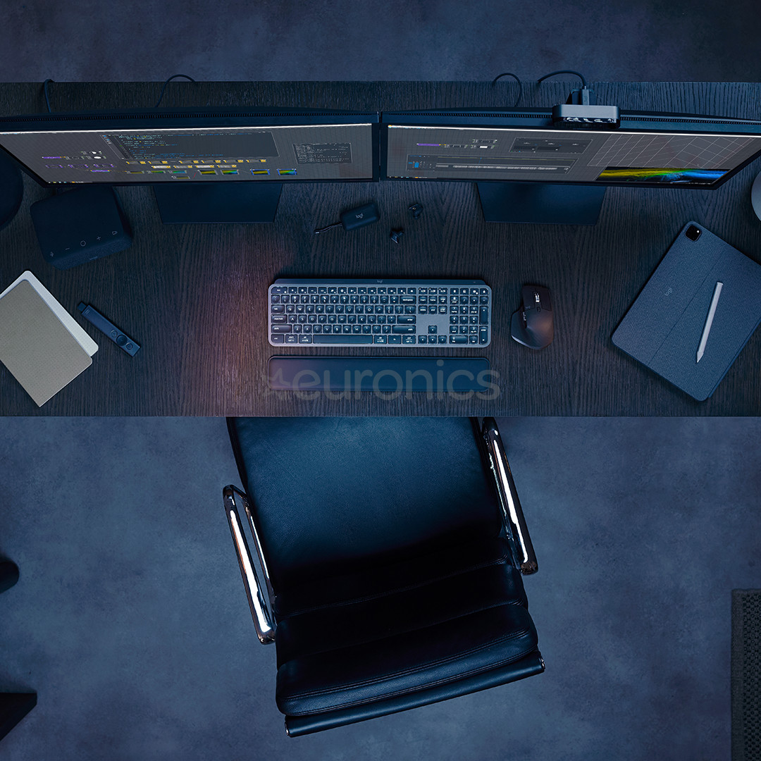 Logitech MX Keys S, SWE, темно-серый - Беспроводная клавиатура