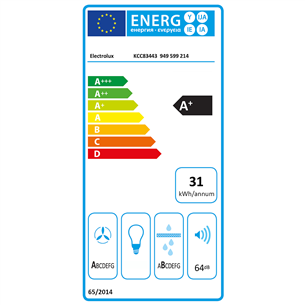 Electrolux 600 Bridge, 78 cm, must - Integreeritav induktsioonpliidiplaat õhupuhastiga