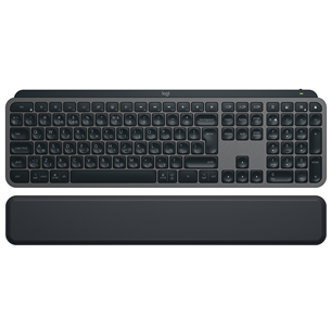 Logitech MX Keys S Plus, SWE, must - Juhtmevaba klaviatuur