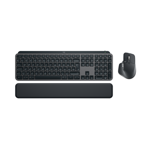Logitech MX Keys S Combo, US, must - Juhtmevaba klaviatuur ja hiir 920-011614