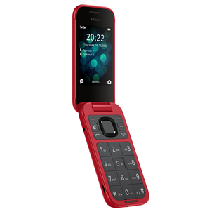 Nokia 2660 Flip, punane - Mobiiltelefon 1GF011GPB1A03