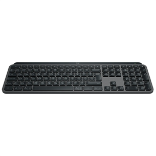 Logitech MX Keys S, US, must - Juhtmevaba klaviatuur