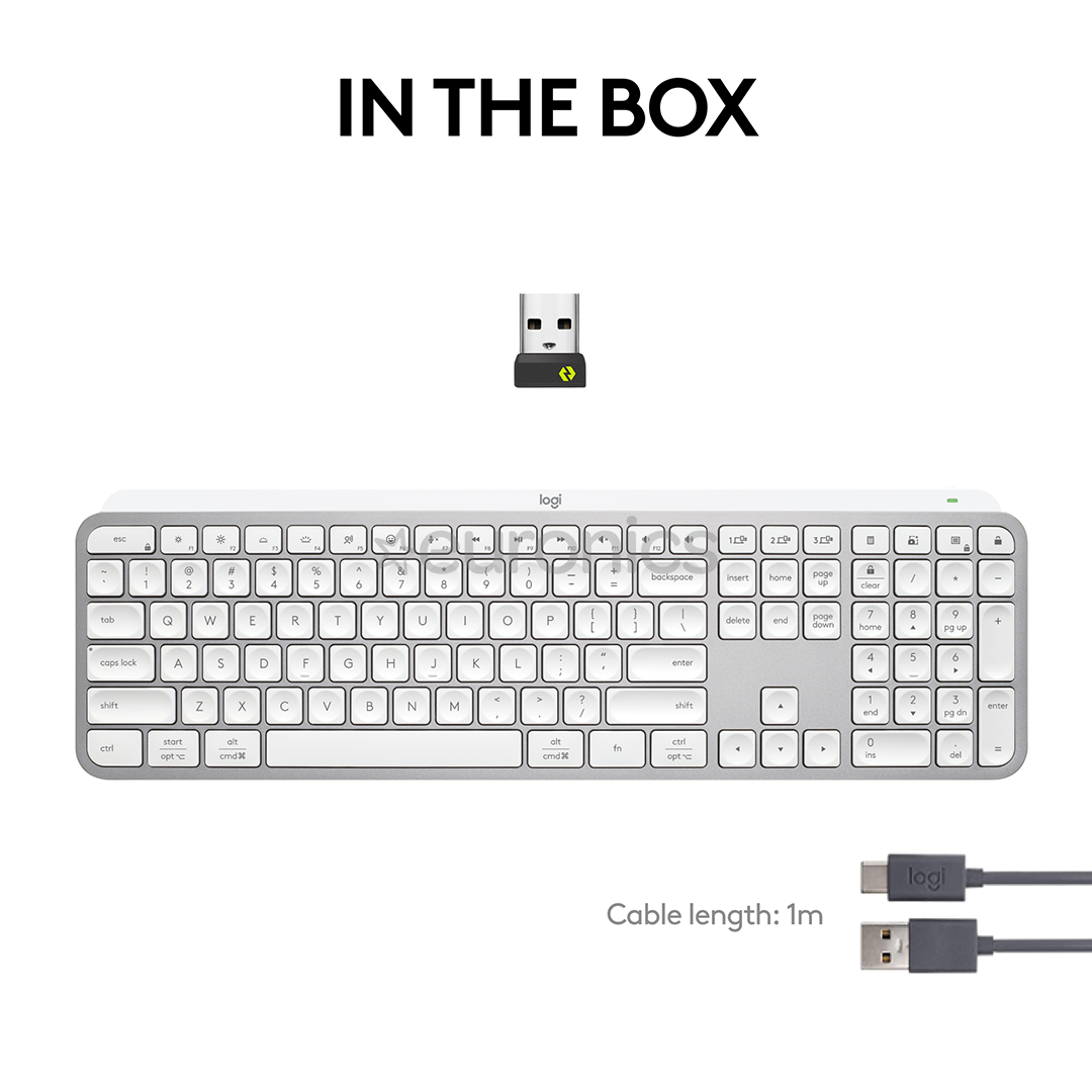 Logitech MX Keys S, US, серый - Беспроводная клавиатура
