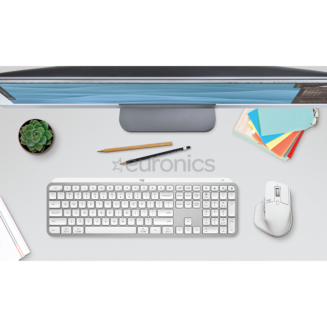 Logitech MX Keys S, US, hall - Juhtmevaba klaviatuur