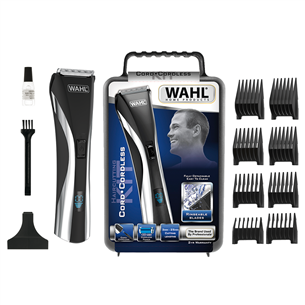 Wahl, Hybrid, Cord/Cordless, black/silver - Hair clipper 09697-1016