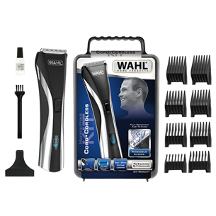 Wahl, Hybrid, juhtmeta/juhtmega, must/hõbdane - Juukselõikur 09697-1016