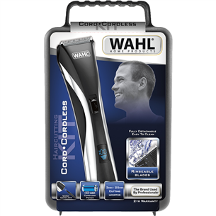 Wahl, беспроводное/проводное использование, черный/серебристый - Машинка для стрижки волос