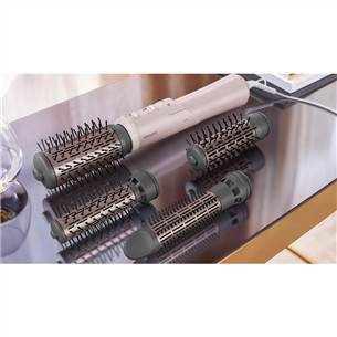 Philips Airstyler 7000 Series, 1000 W, roosa - Pöörlev föön-koolutaja