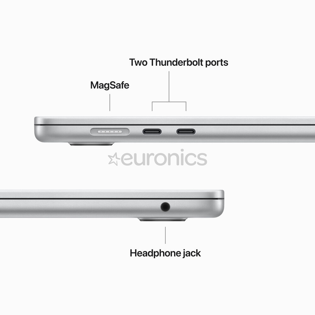 Apple MacBook Air 15" (2023), M2 8C/10C, 8 GB, 256 GB, SWE, silver - Notebook