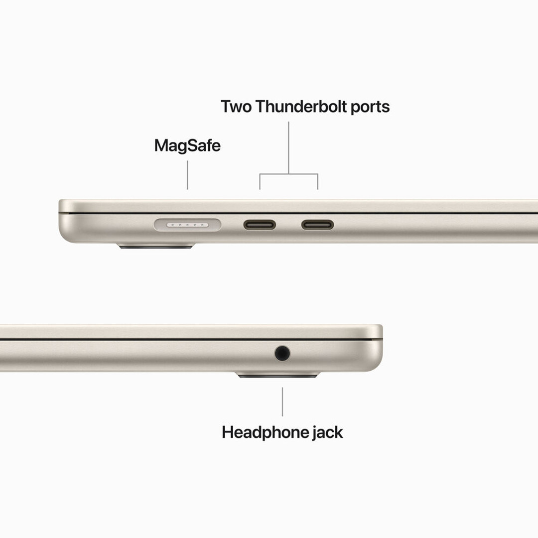 Apple MacBook Air 15" (2023), M2 8C/10C, 8 GB, 256 GB, ENG, kuldne - Sülearvuti
