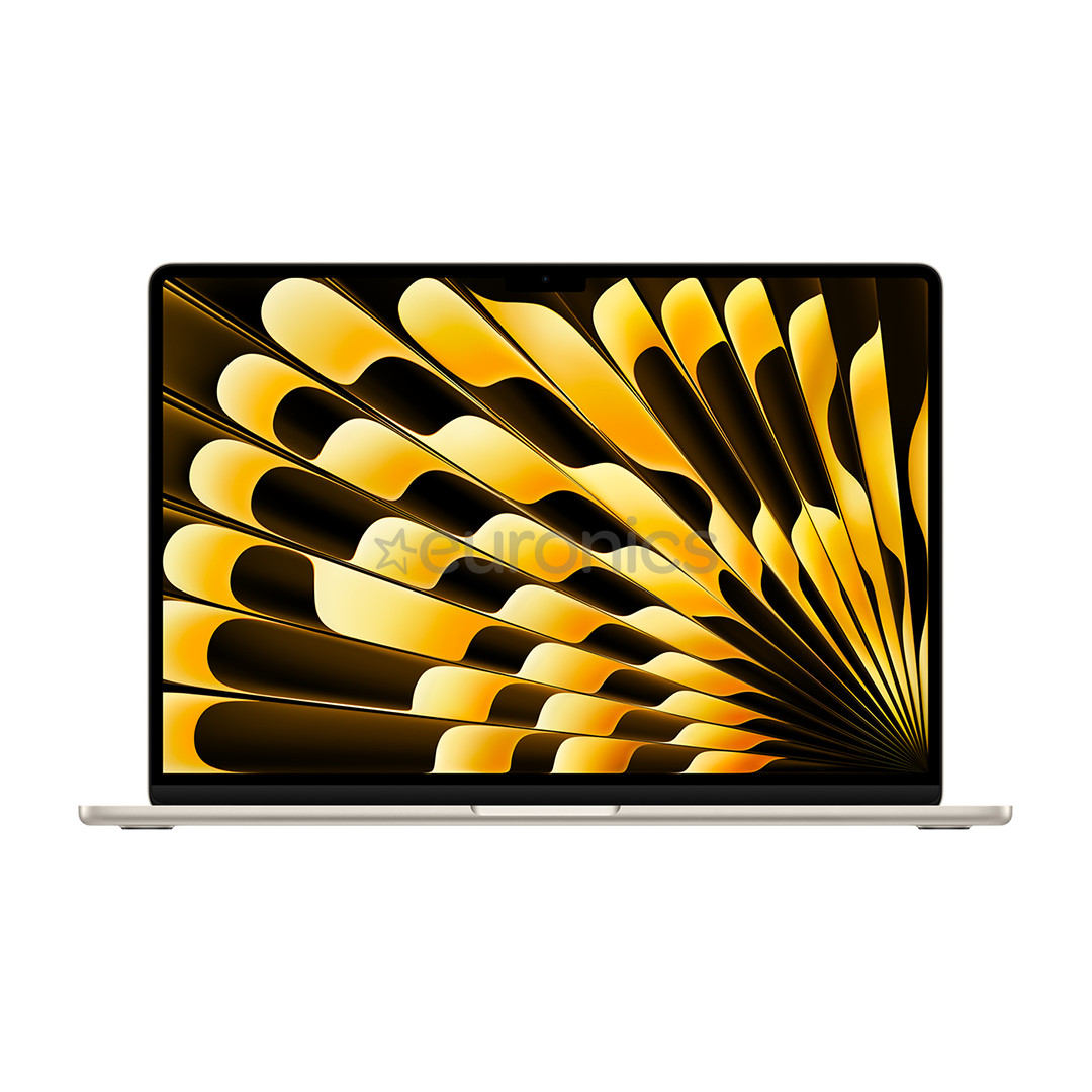 Apple MacBook Air 15" (2023), M2 8C/10C, 8 ГБ, 256 ГБ, RUS, золотистый - Ноутбук