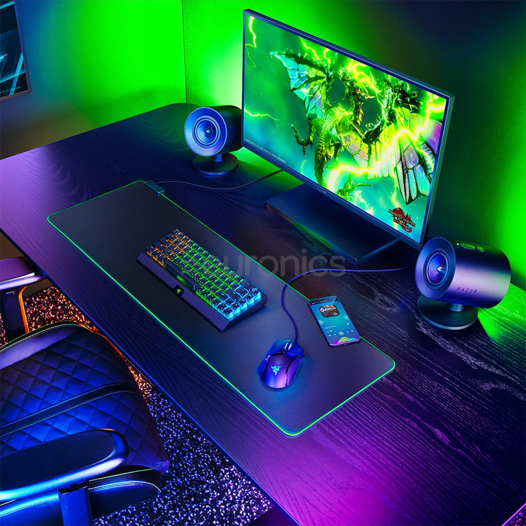Razer Nommo V2, 2.1, must - Arvutikõlarid