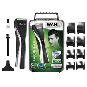 Wahl, Cord/Cordless, black/silver - Hair clipper