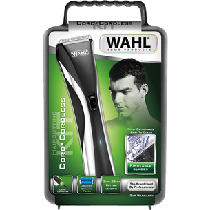 Wahl, Cord/Cordless, black/silver - Hair clipper